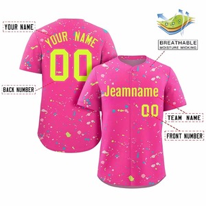Maillot de baseball personnalisé à logo brodé/imprimé par sublimation, pas cher - Product Image 6