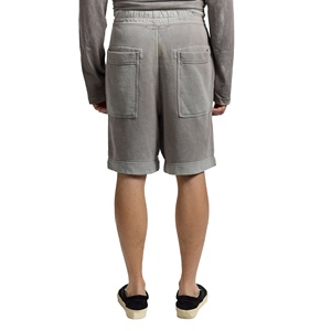 2025 verano Vintage ácido lavado Jogger pantalones cortos de secado rápido de lana de punto ropa activa transpirable antiarrugas sólido High Street - Product Image 3