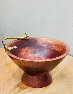 Tazón de Madera de Diseño Artístico para Servir Comida de Forma Decorativa, Mejora el Ambiente de la Cena con un Estilo Creativo en Madera - Product Image 5