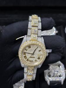 Reloj de Lujo Mecánico de Edición Limitada Hip Hop 2026 con Moissanita Analógica y Diamantes Tallados en Hielo, Correa de 16mm - Product Image 6