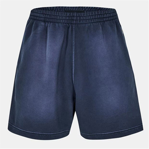 Shorts d'été 2026 Nouvelle Collection Homme – Shorts Décontractés en Coton de Luxe Teint Uni avec Impression de Logo Personnalisé, Taille Mi-Haute Élastique - Product Image 2