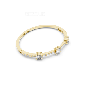 Wunderschönes <span class=keywords><strong>92</strong></span> Karat Gesamtgewicht Makellos Rund Geschliffenes Labor-Gezüchtetes Diamant-Armband mit Mehrfachsteinen, Wunderschön Designt in - Product Image 1