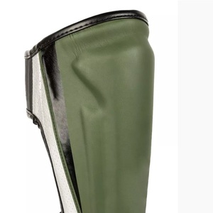 Protège-tibias de boxe professionnels bleu-noir en EVA légers et protecteurs pour adultes unisexe - Product Image 2