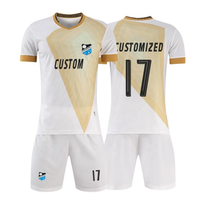 เสื้อฟุตบอลแขนสั้นระบายอากาศได้ดี พิมพ์ลายดิจิทัลใหม่ทั้งตัว พร้อมสกรีนชื่อทีมตามสั่ง ผลิตจากโพลีเอสเตอร์ 100% ประเทศไทย - Product Image 1