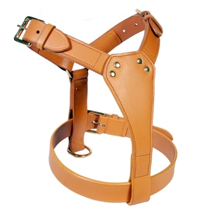 Durable Leather <b>Harness</b> for <b>Dogs</b> with Adjustable Straps, Comfortable Chest Support, and Secure Hardware for Walks and Training - Product Image 4