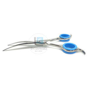 Unique Design Sustainable Stainless Steel High Quality Eco-Friendly Durable Curved Pet Grooming <b>Scissors</b> Wholesale - Product Image 2