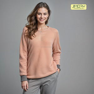 JE2001, prendas de punto personalizadas para mujer, sudaderas con capucha cálidas de lana para mujer: prendas de punto elegantes para mujer, sudaderas con capucha cómodas de lana - Product Image 1