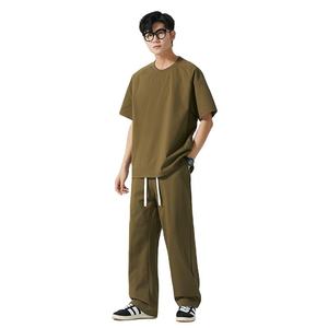 Conjuntos de Verano para Hombre, Conjunto Deportivo Coreano de Moda, Camisetas de Manga Corta + Pantalones Cortos Deportivos, Ropa Casual para Hombre, Conjuntos Deportivos - Product Image 1