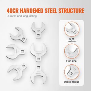 Set di chiavi a zoccolo SAE da 1/2 pollice, 14 pezzi, in acciaio 40CR, con incisione laser ed espositore portaoggetti - Product Image 3