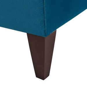Divano Moderno Jack 84 Pollici in Velluto Blu Teal Satinato con Lavorazione Trapuntata per Soggiorno - Product Image 2