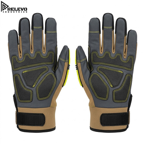 Guantes de Trabajo de Alta Calidad OEM, Grises, Color Bronceado Desértico y Amarillo Neón, Resistentes a Impactos, Equipo de Seguridad, Mecánicos de Trabajo Pesado - Product Image 3