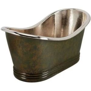 Baignoire autoportante ovale en cuivre pour salle de bain, hôtel, spa - Product Image 2