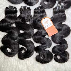 Venta al por mayor de alta calidad 12A grado Remy cuerpo ondulado vietnamita virgen extensiones de cabello humano sin procesar cabello crudo tipo de trama - Product Image 6