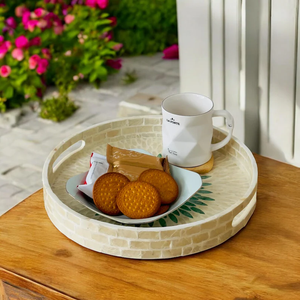 Bandeja MOP de PERFECT ENTERPRISES con Incrustaciones Intrincadas de Madreperla, Decoración Elegante para su Sala de Estar - Product Image 6