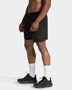 <b>Men</b> 2-in-1 Running Training <b>Shorts</b> with Inner <b>Compression</b> Pocket & Outer Zipped Pockets, Lightweight Breathable Fabric - Product Image 1