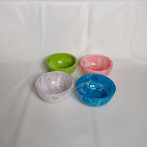 ชามเสิร์ฟสลัดเคลือบเรซินอุปกรณ์ตกแต่งโต๊ะสำหรับอาหารเย็นเครื่องใช้บนโต๊ะอาหารดีไซน์เรียบง่ายไม่เหมือนใคร - Product Image 2