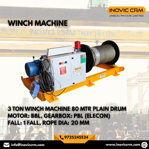 Treuil électrique robuste INOVIC CRM 3 tonnes avec câble en acier inoxydable |   Équipement de levage industriel jaune durable - Product Image 6