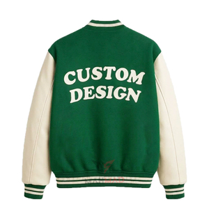 Custom Varsity Jacket Casual <b>Coat</b> Trending Clothing OEM Winter Custom Embroidery <b>Long</b> Sleeve Casual Slim Fit Varsity Jacket <b>Men</b> - Product Image 2