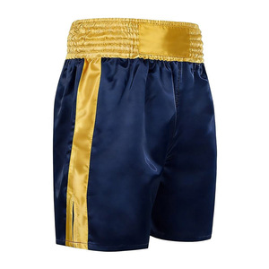 Shorts de boxe haut de gamme, vêtements de combat de boxe, satin flexible, respirant, respectueux de l'environnement, shorts de protection pour l'entraînement, fabrication OEM, vente en gros - Product Image 1