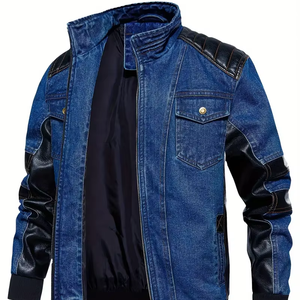 OARH INT INDUSTRY Mens Vintage Summer <b>Denim</b> <b>Jacket</b> Breathable Eco-Friendly Cotton Button Front Embroidered Logo <b>Custom</b> Made - Product Image 2
