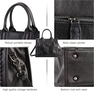 Sac à bandoulière élégant et tendance pour femme, sac à main en cuir de vachette véritable, fabrication artisanale, vente en gros, OEM personnalisé, sac fourre-tout pour femme - Product Image 4