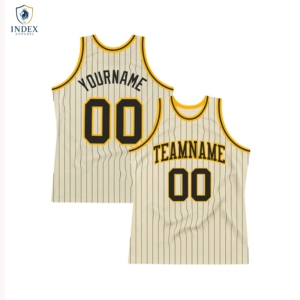 Maillot de basket personnalisé INDEX APPAREL, sublimation, rayé, en mesh, sans manches, col rond, unisexe adulte, respirant, 360 g/m² - Product Image 1