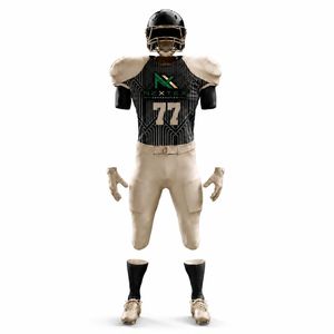 Conjunto de Uniforme de Fútbol Americano Personalizado para Hombre, Estilo Art Deco, Jersey de Malla Sublimada, Pantalones Acolchados, Ropa Deportiva de Equipo, Equipo para Juegos, Venta OEM - Product Image 2