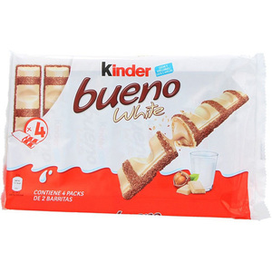 Gaufrettes au chocolat blanc très bon marché en gros, Kinderr Bueno chocolat blanc 43g pour l'exportation en gros, prix avantageux, crémeux - Product Image 5