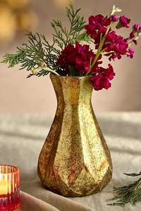 Jardinières en métal martelé Allura Golden Finish pour la maison et le jardin - Product Image 6