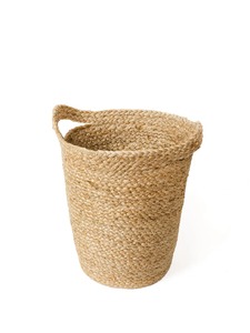 Cesta redonda de mimbre con asas, cesta de lavandería natural, cesta de almacenamiento multifuncional - Product Image 2