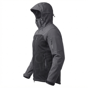 <b>Soft</b> <b>Shell</b> <b>Men's</b> Windproof <b>Jacket</b> Waterproof Lightweight Hooded Hiking Breathable Polyester Nylon Windbreaker <b>jacket</b> - Product Image 4