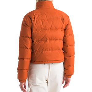Exclusive <b>Cropped</b> <b>Puffer</b> Coat Women Stand Collar Lightweight Quilted <b>Jacket</b> Detachable Collar Winter Bubble Design 100% - Product Image 2