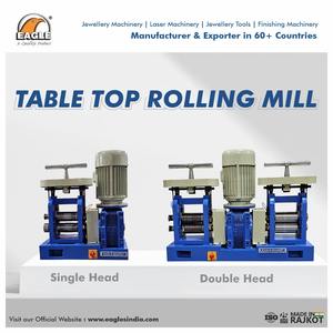 Laminadora de un Solo Cabezal, Modelo de Mesa, Kit de Suministros para la Fabricación de Joyería, India - Product Image 3