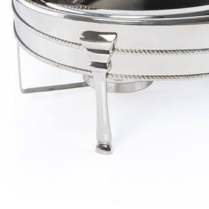 Plato de lujo ovalado de acero inoxidable para buffet, calentador de alimentos al por mayor con tapa decorativa y asa para catering - Product Image 5