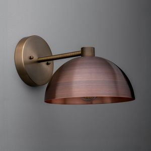Metal <b>Wall</b> <b>Sconce</b> Industrial Design Handmade Metal Light Fixture Circular Shade Decorative Accent Lighting - Product Image 1