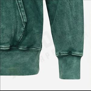 Sweat à capuche personnalisé pour homme, style streetwear, délavé à l'acide, respirant, léger, avec impression de logo, vente en gros - Product Image 6