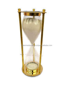 Factory Wholesale Table Clock Home Cooking <b>Timer</b> Sand Watch 1 Hour Antique Home Decoration Brass Hourglass 1 Hour Sand <b>Timer</b> - Product Image 3