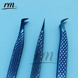 Pince à épiler antistatique en acier inoxydable de précision RMI, pointe lisse, outils de maquillage professionnels, longueur 10 mm pour les cils - Product Image 3
