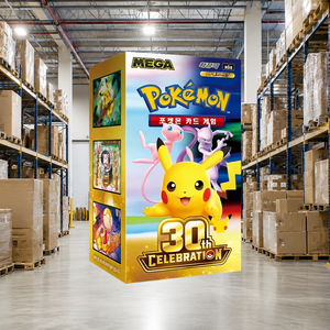 Caja de Sobres Sellada Coreana de Pokémon M6a 30th Anniversary para Tiendas de Regalos, Tiendas de Cartas y Revendedores en Línea - Product Image 4