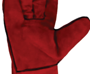 Welding Gloves Heat Resistant Work Safety Gloves Anti-Cut Anti-Slip <b>Fire</b> Proof Tapered Cuff S Size - Product Image 5