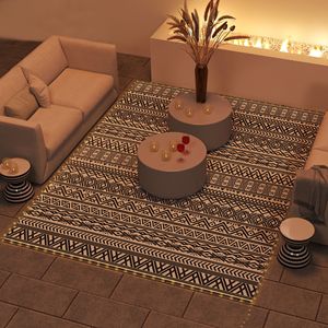 Tapis d'extérieur réversible 3,66 m x 2,74 m avec lumières USB et sac de transport, en tissu bouclé, idéal pour salle à manger ou camping - Product Image 2
