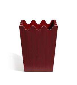 Modern Scallop Lacquer <b>Storage</b> <b>Bin</b> Elegant Organizer <b>Bin</b> For Home <b>Storage</b> Decorative <b>Bin</b> For Living Room Bedroom Styling - Product Image 2
