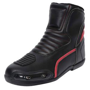 Bottes de moto sur mesure les plus vendues, en cuir véritable, chaussures de moto unisexes, design de course avec support en polyester - Product Image 1
