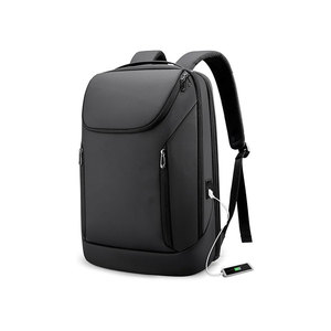 Mochila para Portátil Personalizada Marca AS-359 de Nailon Negro con Asa Superior, Correas de Hombro Ajustables, Bolsillos con Cremallera y Otra Capacidad - Product Image 3