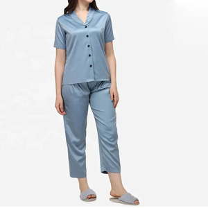 Conjunto de Pijama de Algodón con Logotipo Personalizado para Mujer, Ropa de Dormir, Precio al por Mayor - Product Image 3