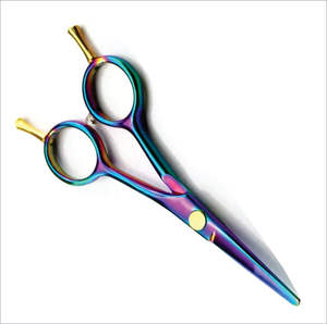 Juego de Tijeras Profesionales de Acero Inoxidable para Salón de Belleza y Barbería con Tornillo de Diamante y Tijeras de Entresacar de Alta Dureza de 6 Pulgadas - Product Image 2