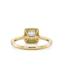 แหวนหมั้นเพชรทรงปรินเซสคัท 1.25 กะรัต พร้อมวงแหวนแบบ Halo ทองคำขาว 14K เพชรเลี้ยงในห้องปฏิบัติการ ได้รับการรับรองจาก IGI ของแท้ ขายส่ง ของขวัญเครื่องประดับแต่งงานสุดพิเศษ - Product Image 2