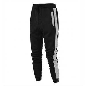 Custom Men's Color Blocking Hooded Tracksuit <b>Set</b> Black Gray <b>Knitted</b> Casual Autumn Wear Activewear Jogger Pants Sweatshirt Outfit - Product Image 5