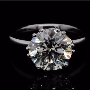Diamante Natural Certificado IGI de 2.00 Ct, Corte Brillante, Solitario, Oro Rosa de 14K, Anillo de Compromiso Clásico para Mujer, Joyería Evergreen - Product Image 2