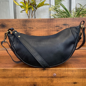 Sac sous le bras personnalisé Sacs à main en cuir véritable Sac à main de créateur pour femmes Sac à bandoulière de grande capacité en demi-lune à la mode pour femmes - Product Image 2